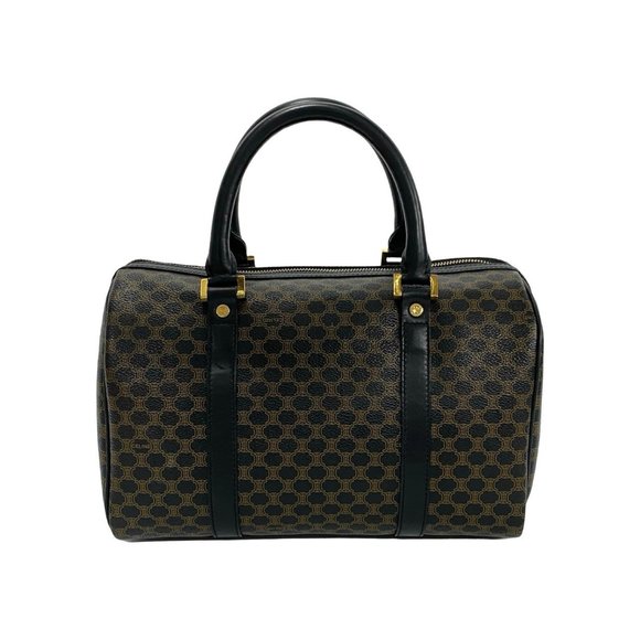 CELINE Black Leather Boston Bag - Picture 1 of 9